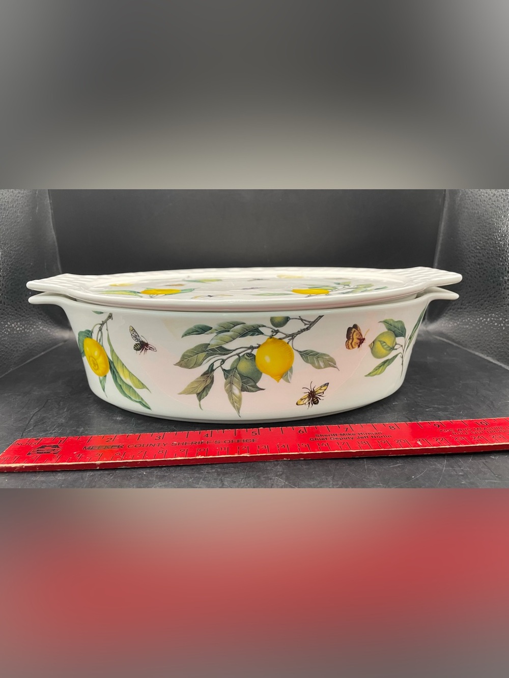 Grace Pantry Casserole Lemons & Bees 11.5” X 7.5” X 3.5”